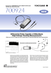 700924 NEW Differential Probe Capable of Wide-Band, High-Voltage Floating Measurements