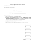Department of Electrical and Computer Engineering Circuits and Electronics Name:__________________________________