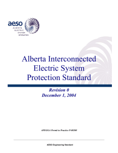 Alberta Interconnected Electric System Protection Standard