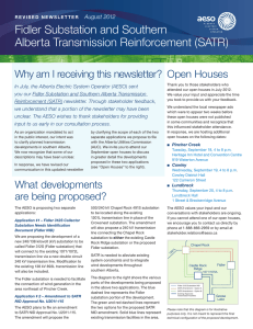 Fidler Substation and Southern Alberta Transmission Reinforcement (SATR) Open Houses