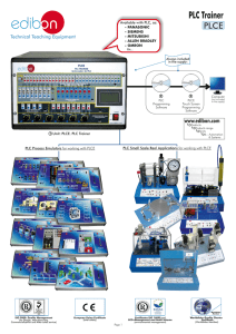 PLC Trainer PLCE www.edibon.com Technical Teaching Equipment