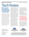 Tech Notes Micropumps: