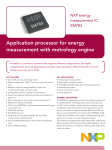 Application processor for energy measurement with metrology engine NXP energy measurement IC