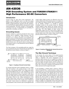 AN-42036 PCB Grounding System and FAN2001/FAN2011 High Performance DC-DC Converters Introduction