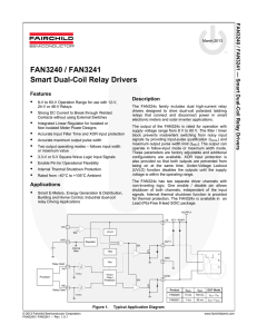 FAN3240 / FAN3241 Smart Dual-Coil Relay Drivers FAN3240 / FAN32
