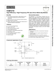 FDMF8704 High Efficiency / High Frequency FET plus Driver Multi-chip Module Benefits