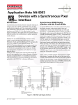 Application Note AN-5053 Devices with a Synchronous Pixel Interface Introduction