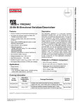 FIN224AC 22-Bit Bi-Directional Serializer/Deserializer F IN