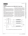 AN-8006 Capacitor Selection for the FMS6410B S-Video Filter