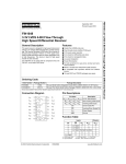 FIN1048 3.3V LVDS 4-Bit Flow-Through High Speed Differential Receiver FI