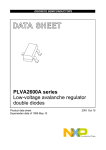 DATA  SHEET PLVA2600A series Low-voltage avalanche regulator double diodes
