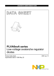 DATA  SHEET PLVA6xxA series Low-voltage avalanche regulator diodes