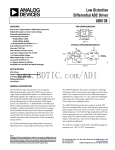 Low Distortion Differential ADC Driver AD8138