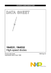 DATA  SHEET 1N4531; 1N4532 High-speed diodes