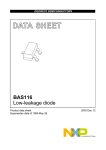 DATA  SHEET BAS116 Low-leakage diode