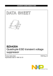 DATA  SHEET BZA420A Quadruple ESD transient voltage suppressor