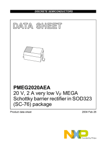 DATA  SHEET PMEG2020AEA 20 V, 2 A very low V MEGA