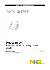 DATA  SHEET PMEG2015EV Low V MEGA Schottky barrier