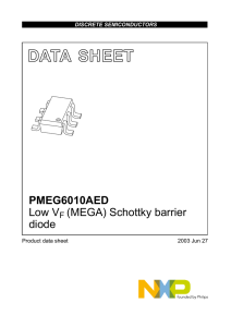 DATA  SHEET PMEG6010AED Low V (MEGA) Schottky barrier