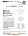OPA132 OPA2132 OPA4132 High-Speed