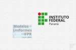 Manual de modelos de uniformes do IFPR