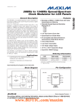 DS1081L 20MHz to 134MHz Spread-Spectrum Clock Modulator for LCD Panels General Description