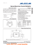 DS1080CL Spread-Spectrum Crystal Multiplier General Description Features