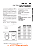 MAX3030E–MAX3033E ±15kV ESD-Protected, 3.3V Quad RS-422 Transmitters General Description
