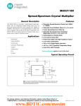 MAX31180 Spread-Spectrum Crystal Multiplier General Description Features