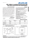 MAX5091 28V, 100mA, Low-Quiescent-Current LDO with Reset and Power-Fail Input/Output General Description