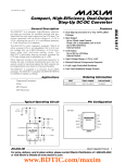 MAX1817 Compact, High-Efficiency, Dual-Output Step-Up DC-DC Converter General Description