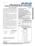 MAX6958/MAX6959 2-Wire Interfaced, 3V to 5.5V, 4-Digit, General Description