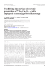 Modifying the surface electronic properties of YBa Cu O