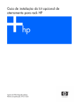 Guia de instalação do kit opcional de aterramento para rack HP