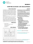 MAXQ618 16-Bit Microcontroller with Infrared Module General Description Features