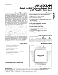 MX7841 Octal, 14-Bit Voltage-Output DAC with Parallel Interface General Description
