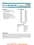 DS1265W 3.3V 8Mb Nonvolatile SRAM FEATURES PIN ASSIGNMENT