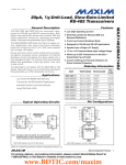 MAX1482/MAX1483 20µA, ⁄ -Unit-Load, Slew-Rate-Limited