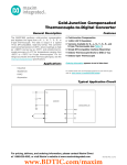 Cold-Junction Compensated Thermocouple-to-Digital Converter General Description Features