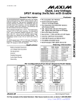 MAX4536/MAX4537/MAX4538 Quad, Low-Voltage, SPST Analog Switches with Enable _________________General Description