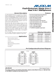 MAX4708/MAX4709 Fault-Protected, Single 8-to-1/ Dual 4-to-1 Multiplexers General Description