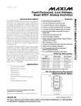 MAX4711/MAX4712/MAX4713 Fault-Protected, Low-Voltage, Quad SPST Analog Switches General Description