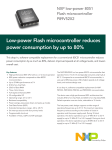 Low-power Flash microcontroller reduces power consumption by up to 80% Flash microcontroller