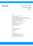 Atmel ATA8404/ATA8405 UHF ASK/FSK Transmitter Features DATASHEET