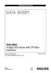 DATA  SHEET SAA1064 4-digit LED-driver with I C-Bus