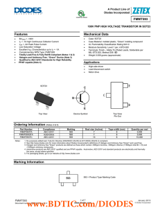 FMMT593 Features Mechanical Data