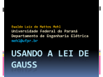 Lei de Gauss - Universidade Federal do Paraná