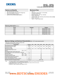 D1G - D7G  Features and Benefits Mechanical Data