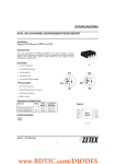 ZXMN3A06DN8 DUAL 30V N-CHANNEL ENHANCEMENT MODE MOSFET SUMMARY V