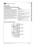 DS92LV040A 4 Channel Bus LVDS Transceiver DS92L V040A